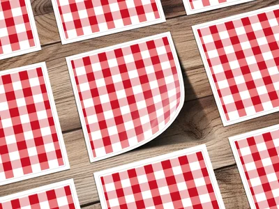 Crimson Gingham Seamless Pattern, Buffalo Check Digital Paper, Commercial Use