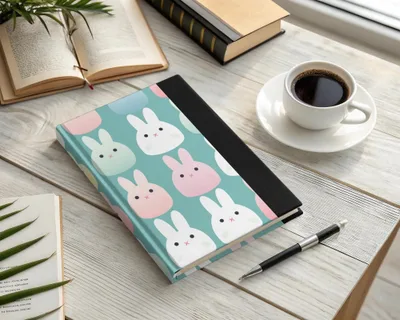 Cute Bunny Seamless Pattern Digital Paper, Pastel Rabbit Repeat Pattern File Download, Kawaii Bunny Fabric Design, Kid Room Digital Design