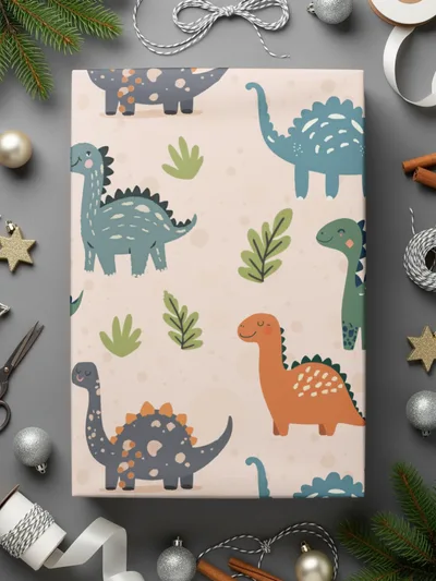 Cute Dinosaur Seamless Pattern Digital Paper, Dino Digital Download, Reptile Background, Kids Room, Nursery Decor, Scrapbooking