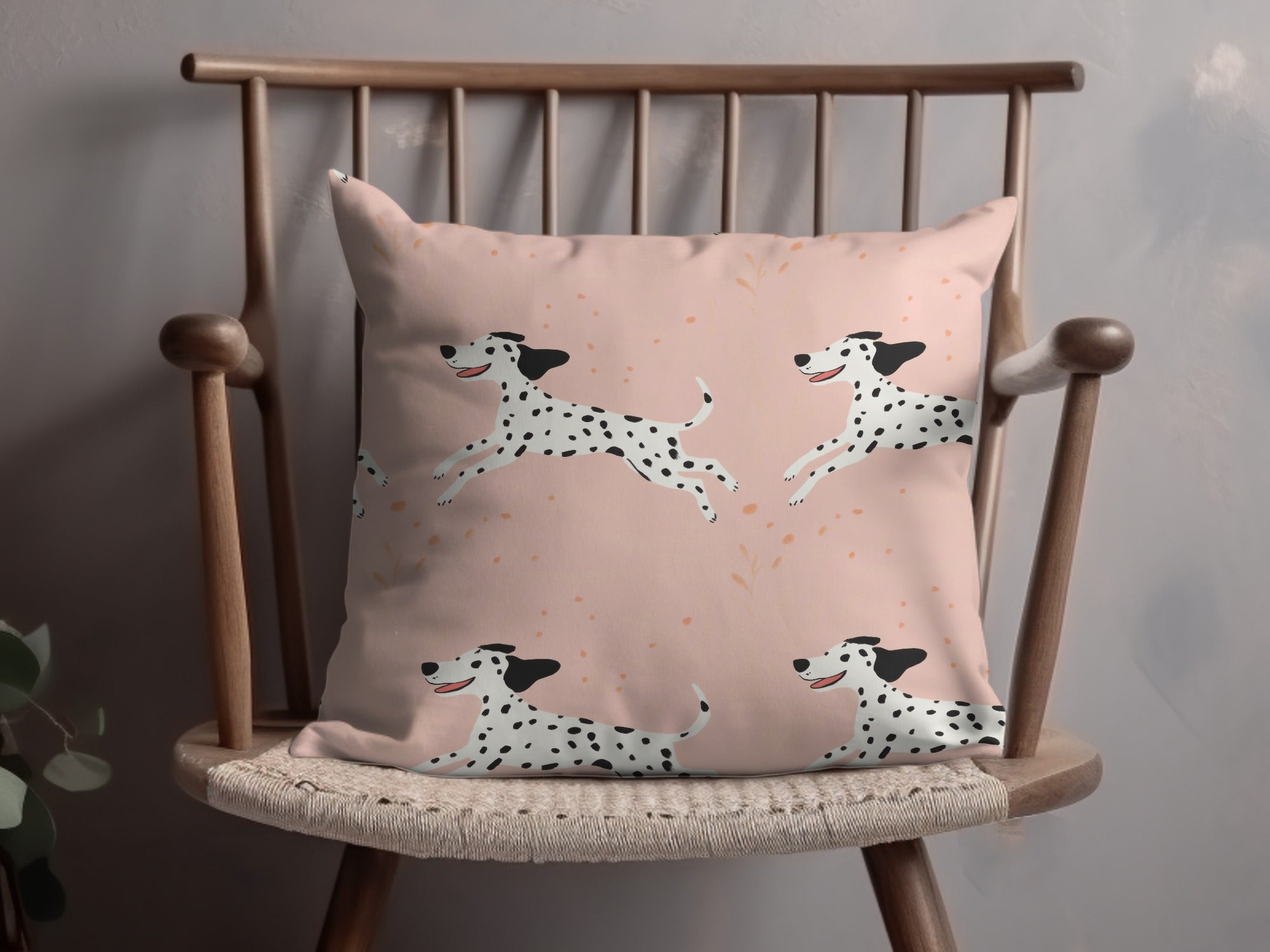 Dalmatian Digital Seamless, Puppy Pattern, Pink Background, Dog Pattern, JPEG Files, Scaled Patterns, Dog Lover Gift, Pet Design