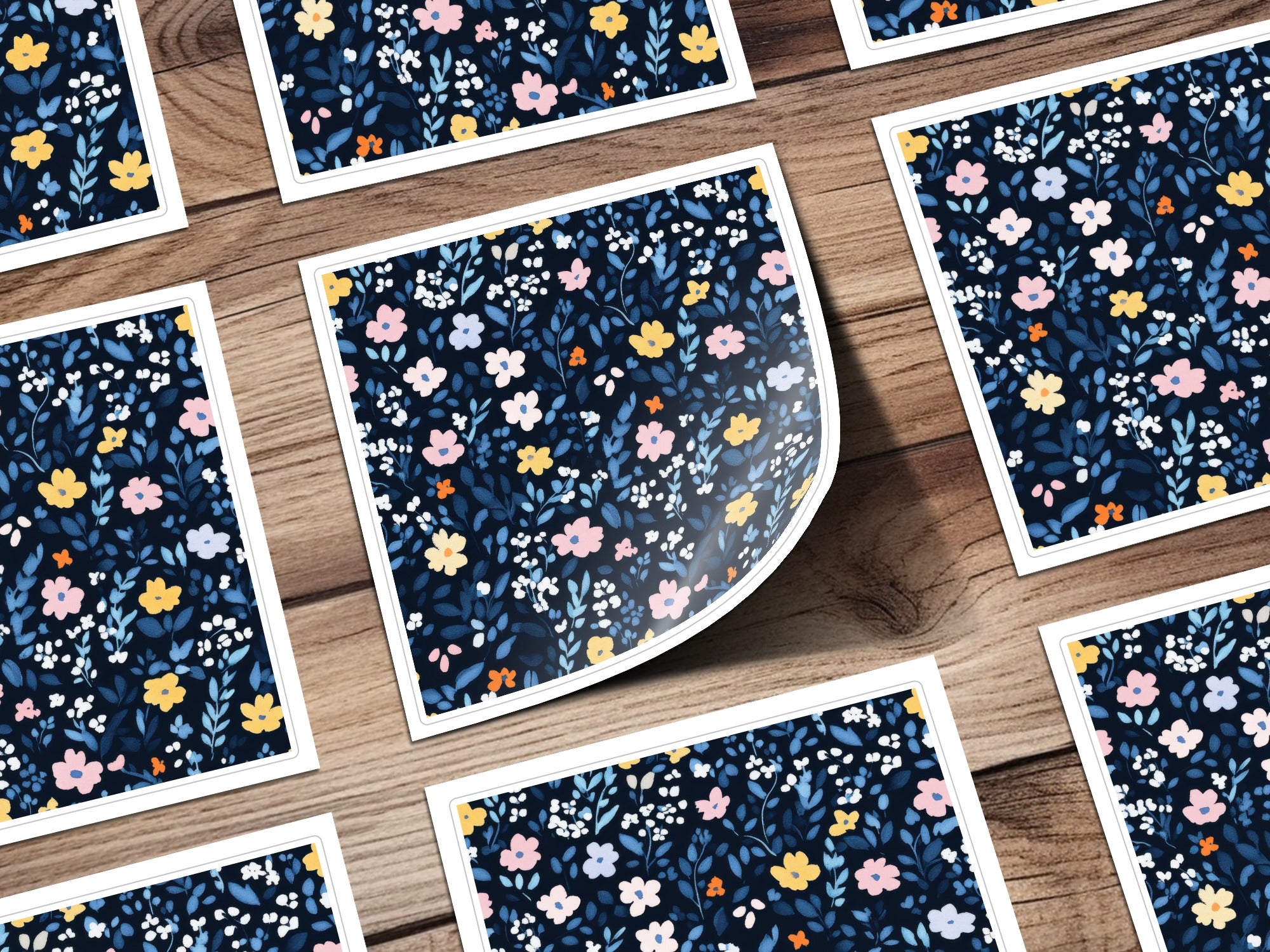Dark Moody Small Floral Pattern for Your Projects Digital