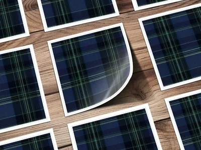 Dark Tartan Pattern Digital