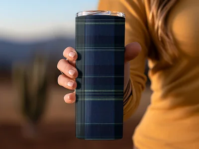 Dark Tartan Pattern Digital