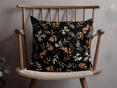 Dark Watercolor Wildflowers Pattern Boho Seamless Wildflower
