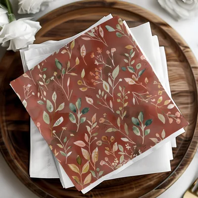 Dark Watercolor Wildflowers Pattern Boho Wildflower Seamless