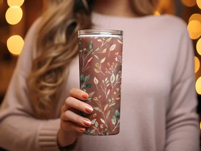 Dark Watercolor Wildflowers Pattern Boho Wildflower Seamless