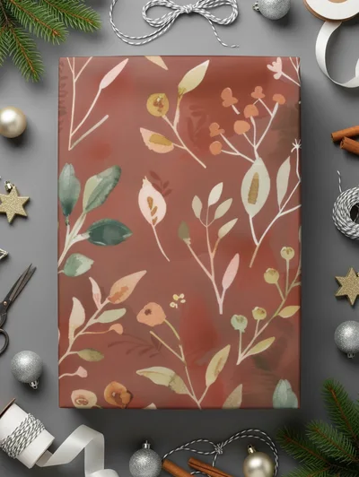 Dark Watercolor Wildflowers Pattern Boho Wildflower Seamless