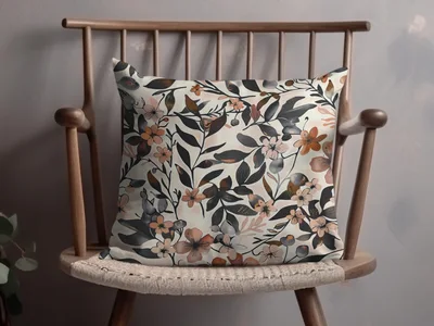 Dark Watercolor Wildflowers Pattern Seamless Blush Digital