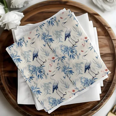 Digital Bird Pattern, Blue Floral Image, Seamless File, Tileable Background, Repeating Pattern, Scrapbook Paper, Digital Download