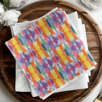 Digital Colorful Ikat Print, Modern Tribal Pattern, Seamless Boho JPG, Vibrant Ethnic Pattern, Commercial Use POD, Summer Textile