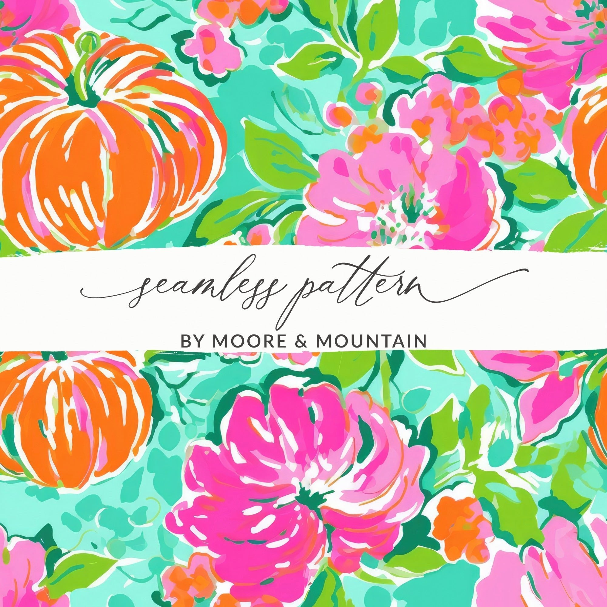 Preppy Pumpkins Seamless Pattern
