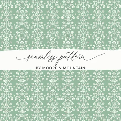 Digital Seamless Lace Pattern, Art Deco Floral Repeat, Muted Color Wallpaper, Vintage Textile Print, French Style Elegant Fabric