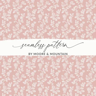 Digital Seamless Lace Pattern, Vintage Floral Repeat, Art Deco Design, Delicate Antique Print, Pastel Pink Wallpaper, DIY Fabric Design