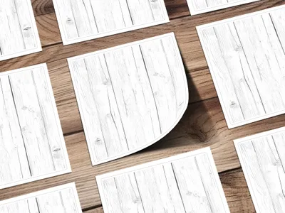 Distressed White Wooden Planks Seamless Texture Background