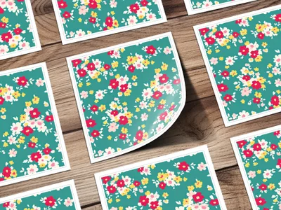 Ditsy Christmas Rose Pattern, Seamless Holiday Floral, Festive Floral Repeat, Winter Floral Repeat, Christmas Digital Paper