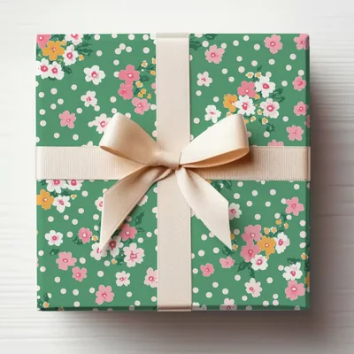 Ditsy Ditsy Christmas Pattern, Floral Repeat, Winter Wrapping Paper Design, Seamless Holiday Floral, Romantic Holiday Pattern Digital