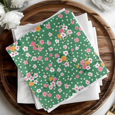 Ditsy Ditsy Christmas Pattern, Floral Repeat, Winter Wrapping Paper Design, Seamless Holiday Floral, Romantic Holiday Pattern Digital