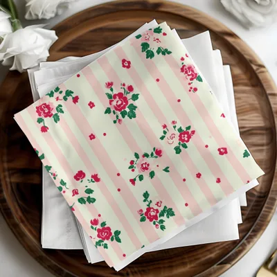 Ditsy Ditsy Seamless Christmas Pattern, Winter Floral Repeat, Pink Rose Floral, Holiday Scrapbook Paper, Festive Digital Background