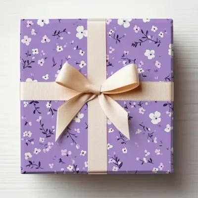 Ditsy Floral Seamless On Lavender Spring Pattern Digital