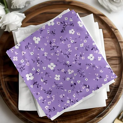 Ditsy Floral Seamless On Lavender Spring Pattern Digital