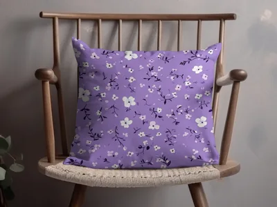 Ditsy Floral Seamless On Lavender Spring Pattern Digital