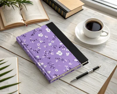 Ditsy Floral Seamless On Lavender Spring Pattern Digital