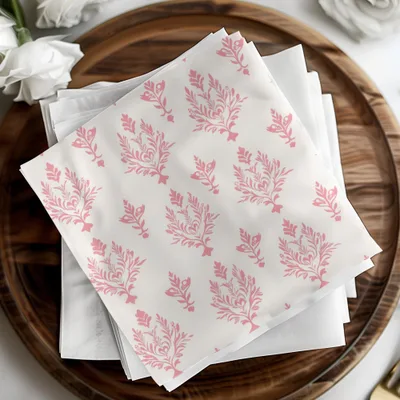 Dusty Pink Modern Damask Simple Pattern
