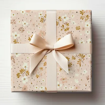 Dusty Pink Modern Wildflower Seamless Delicate Floral Pattern