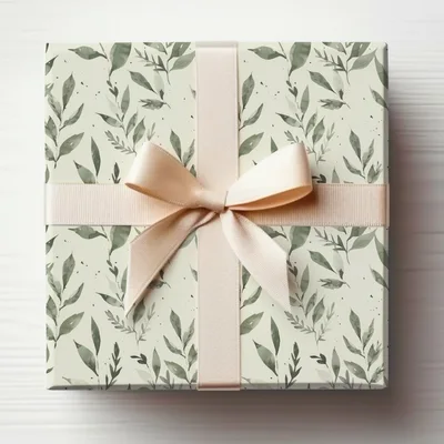 Earthy Green Surface Design Organic Leaf Seamless Pattern