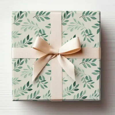 Earthy Green Surface Design Organic Leafy Pattern