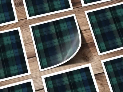 Elegant Blue And Green Plaid Scottish Tartan Background