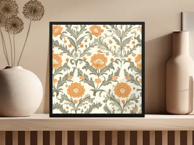 Elegant Floral Vines Seamless Pattern for Creative Projects