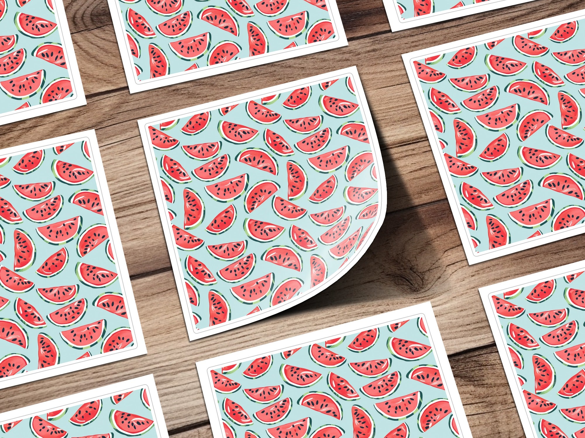 Summery Girly Watermelon Seamless Pattern Commercial Use Digital