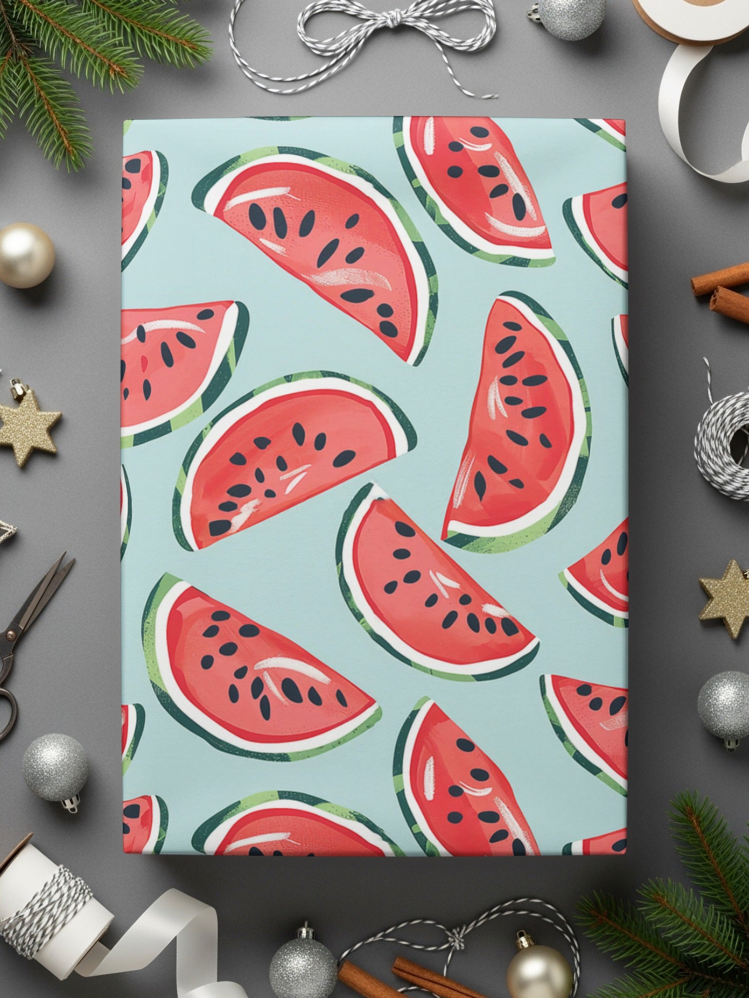Summery Girly Watermelon Seamless Pattern Commercial Use Digital