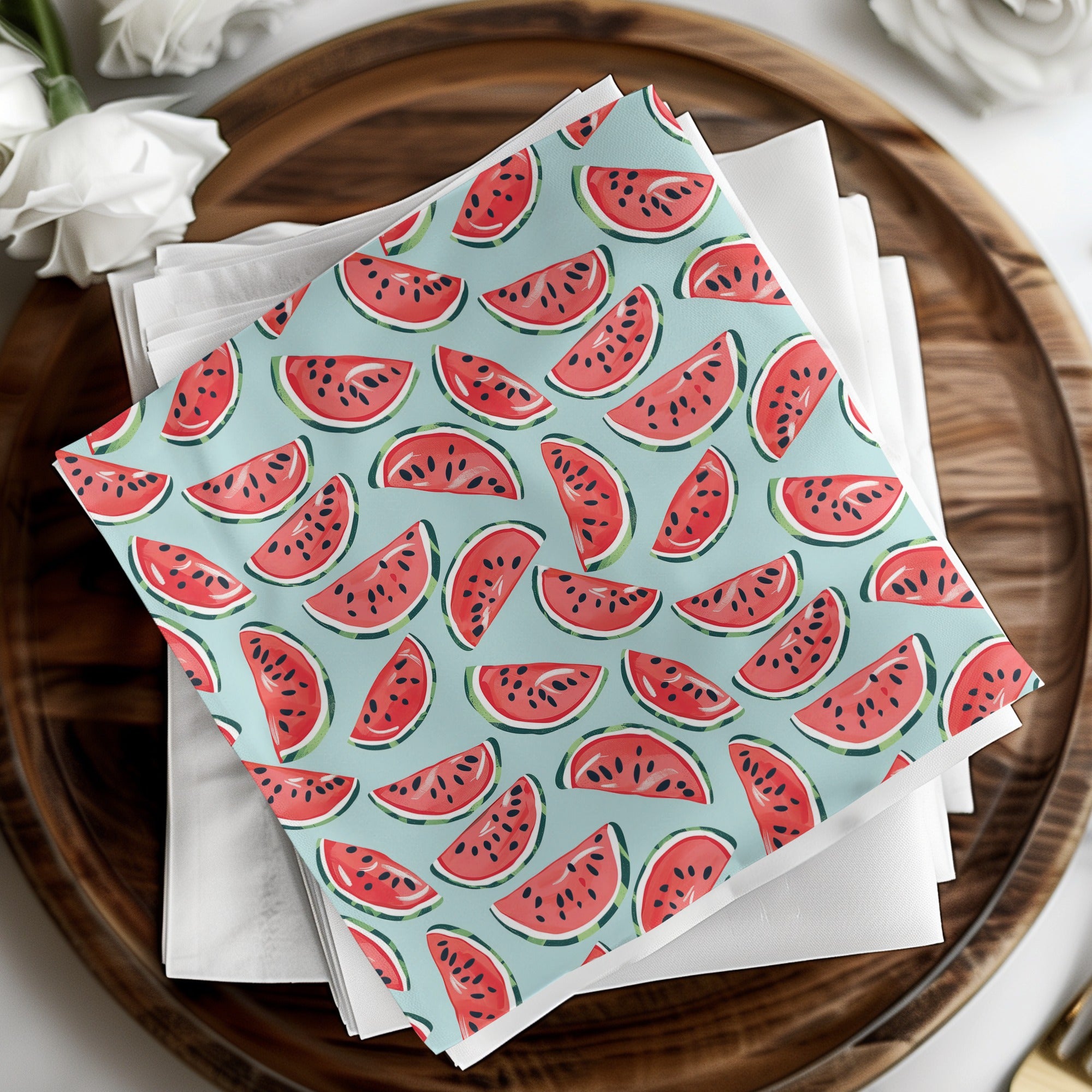 Summery Girly Watermelon Seamless Pattern Commercial Use Digital