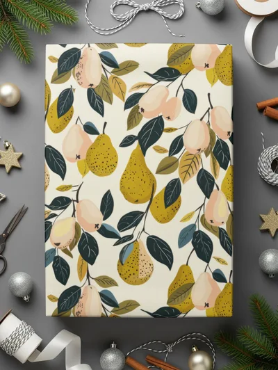 Fall Pears Seamless Pattern Commercial Use with License