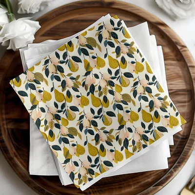 Fall Pears Seamless Pattern Commercial Use with License