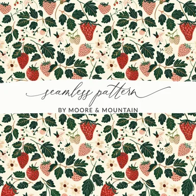 Feminine Fruit Seamless Pattern High Resolution Fruit Digital Paper