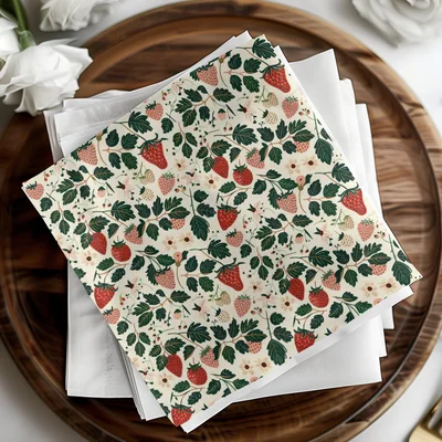 Feminine Fruit Seamless Pattern High Resolution Fruit Digital Paper