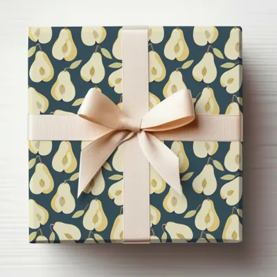 Fall Pears Seamless Pattern High Resolution Pear PNG