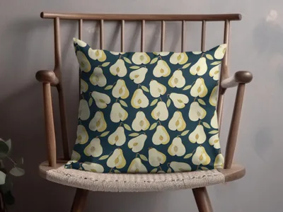 Fall Pears Seamless Pattern High Resolution Pear PNG