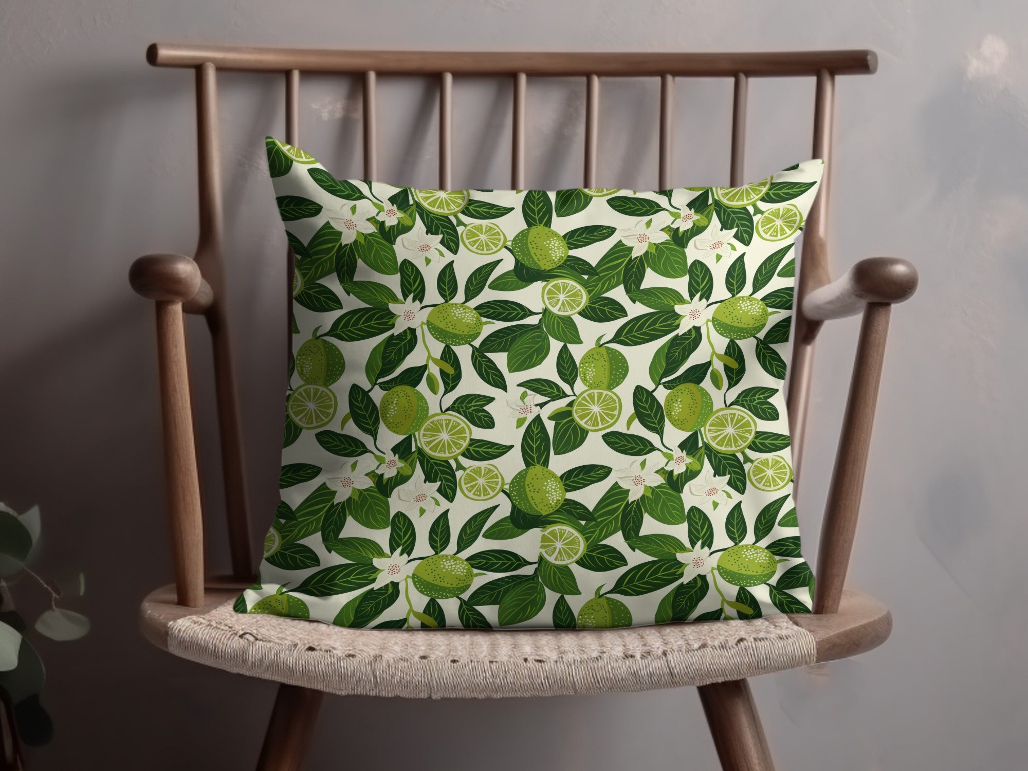 Seamless Tropical Limes Pattern for Sublimation Commercial Use