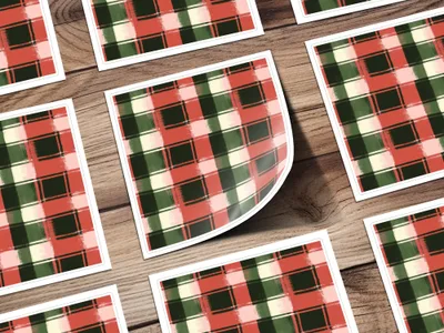 Festive Plaid Red Green Digital Download | Christmas Plaid Digital Image | Holiday Plaid Pattern | Printable Holiday Decor