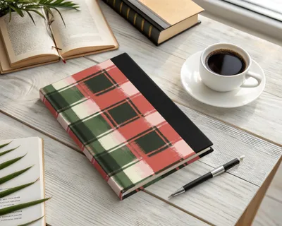 Festive Plaid Red Green Digital Download | Christmas Plaid Digital Image | Holiday Plaid Pattern | Printable Holiday Decor