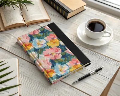 Fine Art Abstract Painted Floral Pattern for Spring Design