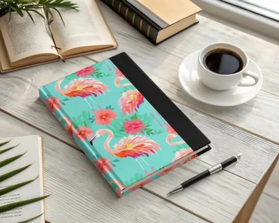 Flamingo Seamless Pattern Digital Paper, Tropical Flamingo Print, Summer Flamingo Digital, Colorful Repeat Pattern, Floral Flamingo File