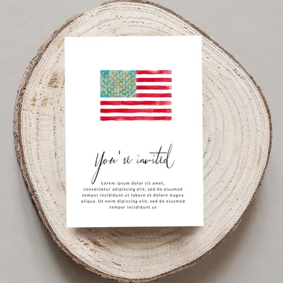 Floral American Flag Digital Print, Watercolor Patriotic Stars Stripes PNG, 4th of July Independence Day Art, Shabby Chic Boho US Flag