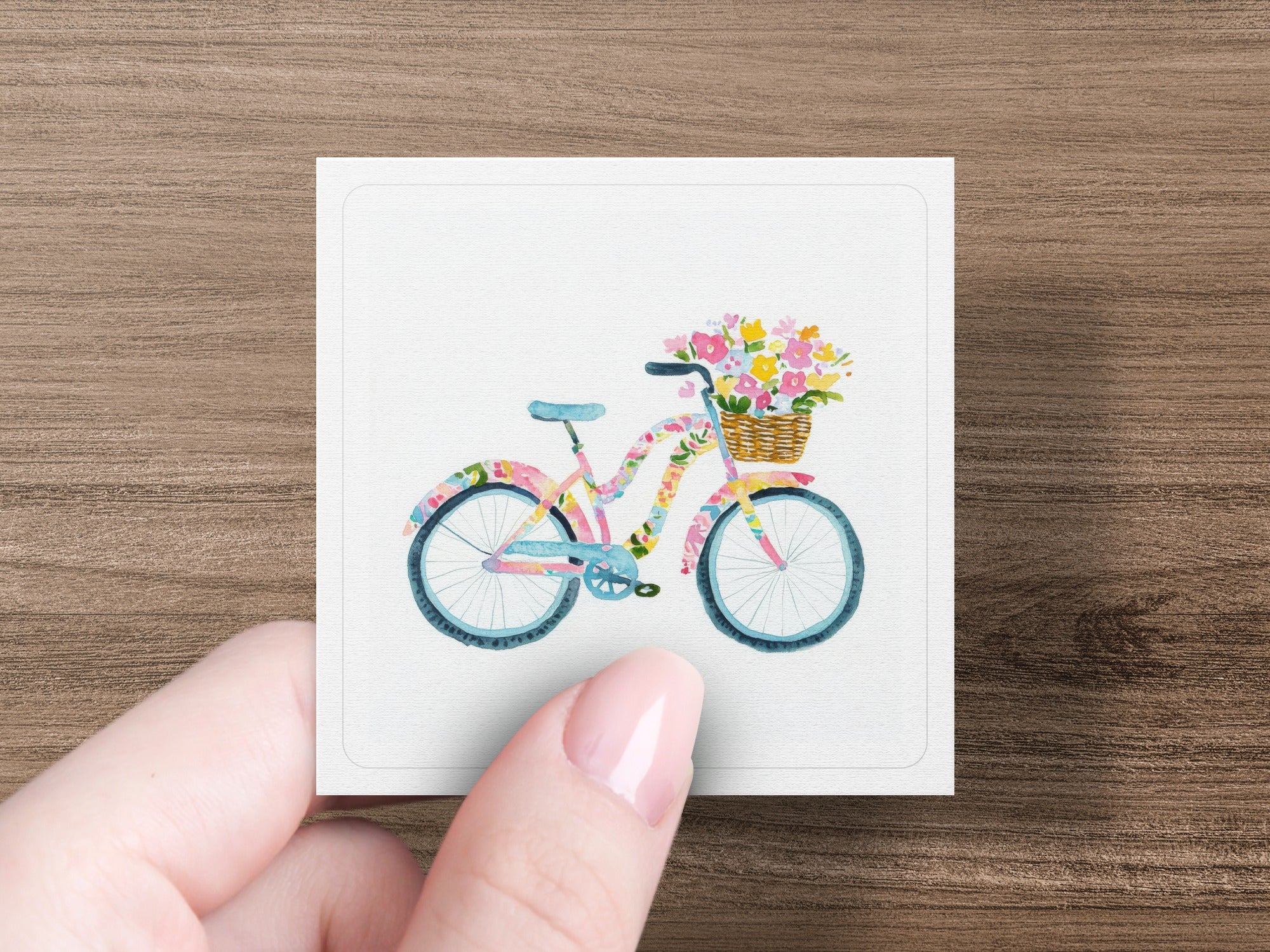 Floral Bicycle PNG SVG, Pastel Summer Art, Cute Bike Clipart, Girly Preppy Design, Sublimation Download, Cricut Cut File, Whimsical Artwork