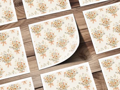 Floral Bouquet Seamless Pattern Digital, Flower Pattern, Repeat Pattern, Floral Design, Pastel Pattern, Seamless Digital Paper, Printable