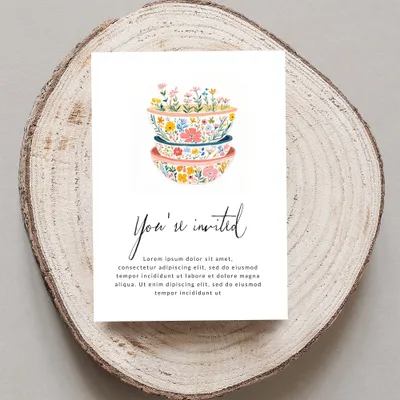 Floral Bowls SVG, Preppy Clip Art Digital Download, Whimsical Spring Wildflower Kitchen Decor Illustration, Aesthetic Graphic